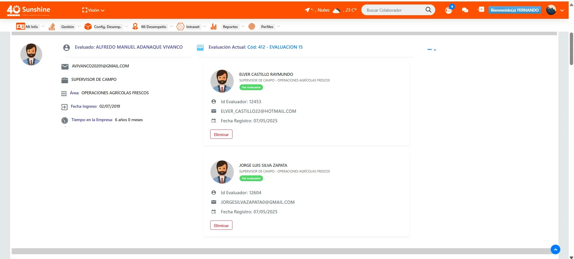 Sistema de Control de Asistencias